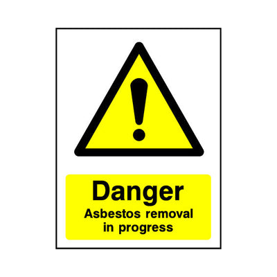 Danger - Asbestos Removal In Progress v2 - Portrait Sign - PT1 CD069 CD