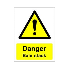 Danger - Bale Stack - Portrait Sign - PT1 CA044 CA