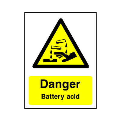 Danger - Battery Acid v2 - Portrait Sign - PT1 CD049 CD