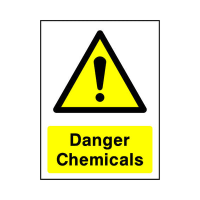 Danger - Chemicals - Portrait Sign - PT1 CA047 CA