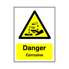 Danger - Corrosive v2 - Portrait Sign - PT1 CD048 CD