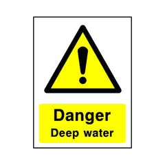Danger - Deep Water - Portrait Sign - PT1 CA024 CA