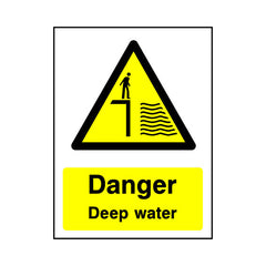 Danger - Deep Water - Portrait Sign GW055 GW PT1