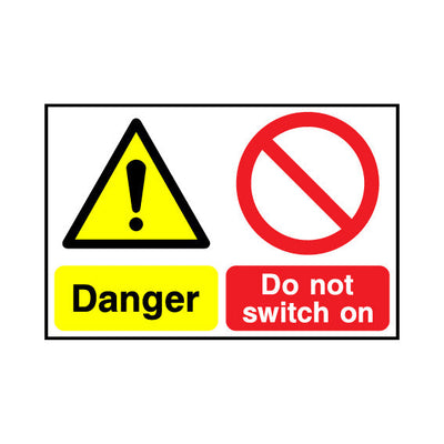 Danger - Do Not Switch On - Landscape Sign LKS019 LKS LN1