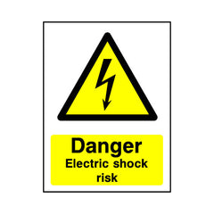 Danger - Electric Shock Risk - Portrait Sign EH046 EH PT1