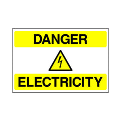 Danger - Electricity With Symbol - Landscape Sign EH067 EH LN1