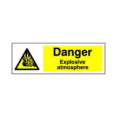 Danger - Explosive Atmosphere - Landscape Sign - LN3 CD042 CD