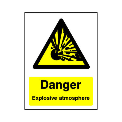 Danger - Explosive Atmosphere v2 - Portrait Sign - PT1 CD086 CD