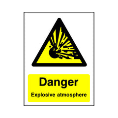 Danger - Explosive Atmosphere v2 - Portrait Sign - PT1 CD086 CD