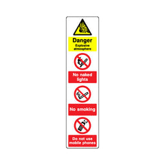 Danger - Explosive Atmosphere V1 (fuel Station Safety) - Portrait Sign GS034 GS PT3