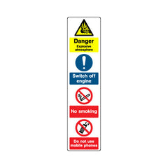 Danger - Explosive Atmosphere V3 (fuel Station Safety) - Portrait Sign GS036 GS PT3