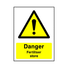 Danger - Fertiliser Store - Portrait Sign - PT1 CA043 CA
