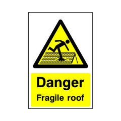 Danger - Fragile Roof - Portrait Sign - PT1 CN024 CN