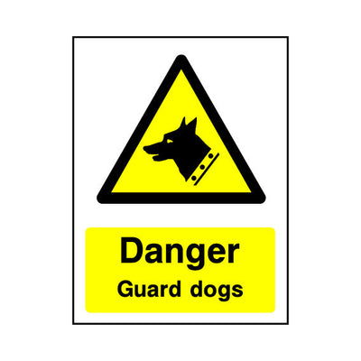 Danger - Guard Dogs - Portrait Sign GW080 GW PT1