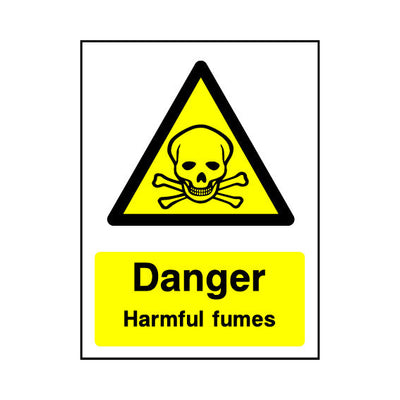 Danger - Harmful Fumes v2 - Portrait Sign - PT1 CD058 CD