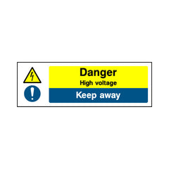 Danger - High Voltage - Keep Away - Landscape Sign EH032 EH LN3