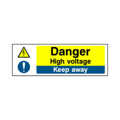 Danger - High Voltage - Keep Away - Landscape Sign v2 MTP004 MTP LN3