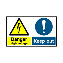 Danger - High Voltage - Keep Out - Landscape Sign MTP045 MTP LN2
