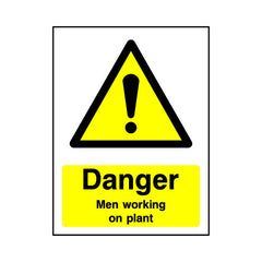 Danger - Men Working On Plant - Portrait Sign MW020 MW PT1