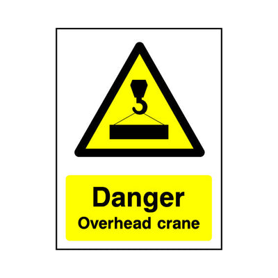 Danger - Overhead Crane - Portrait Sign GW082 GW PT1