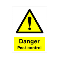 Danger - Pest Control - Portrait Sign - PT1 CA033 CA