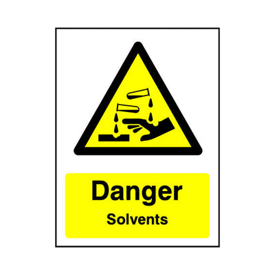Danger - Solvents v2 - Portrait Sign - PT1 CD052 CD