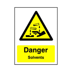 Danger - Solvents v2 - Portrait Sign - PT1 CD052 CD