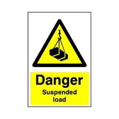 Danger - Suspended Load - Portrait Sign - PT1 CN027 CN