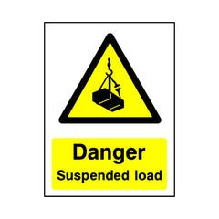 Danger - Suspended Load - Portrait Sign GW079 GW PT1
