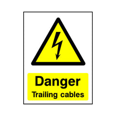 Danger - Trailing Cables - Portrait Sign EH058 EH PT1