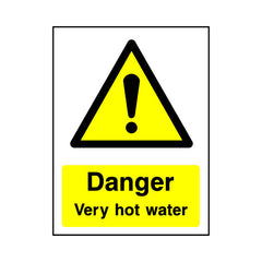 Danger - Very Hot Water - Portrait Sign GW072 GW PT1