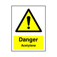 Danger Acetylene v2 - Portrait Sign - PT1 CD066 CD