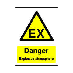 Danger Explosive Atmosphere v2 - Portrait Sign - PT1 CD082 CD