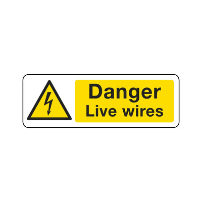 Danger Live Wires Sign