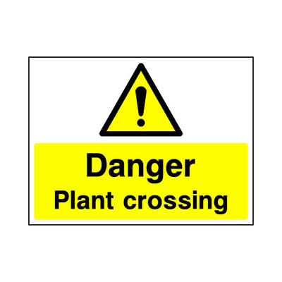 Danger Plant Crossing - Landscape Sign - LN1 CN095 CN