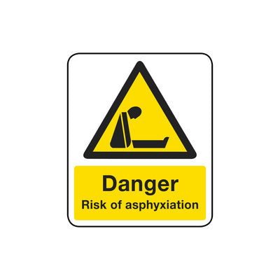 Danger Risk Of Asphyxiation Sign