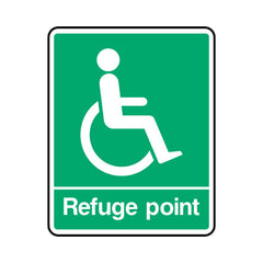 Disabled Refuge Point - Portrait Sign DA024 DA PT1