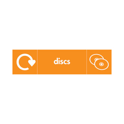 Discs Recycling & Icon - Landscape Sign OR024 OR LN3