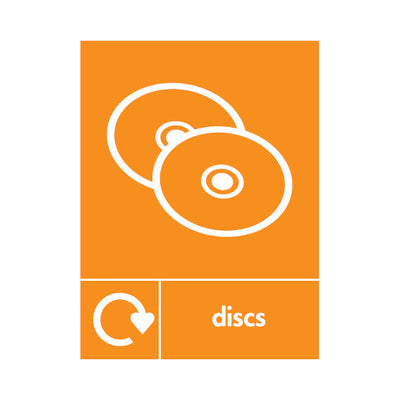 Discs Recycling & Icon - Portrait Sign OR034 OR PT1