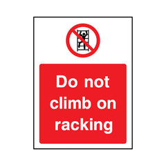 Do Not Climb On Racking v2 - Portrait Sign - PT1 AR033 AR