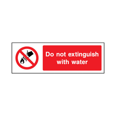 Do Not Extinguish With Water - Landscape Sign GP029 GP LN3