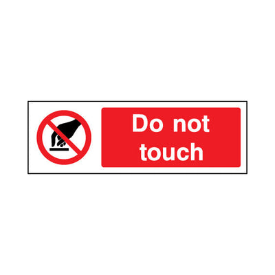 Do Not Touch - Landscape Sign MP017 MP LN3