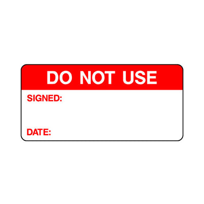 Do Not Use Signed Date - Sticker Sheet QCS021 QCS ST1