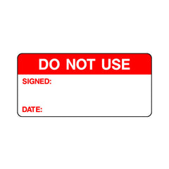 Do Not Use Signed Date - Sticker Sheet QCS021 QCS ST1