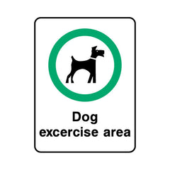 Dog Exercise Area - Portrait Sign PP025 PP PT1