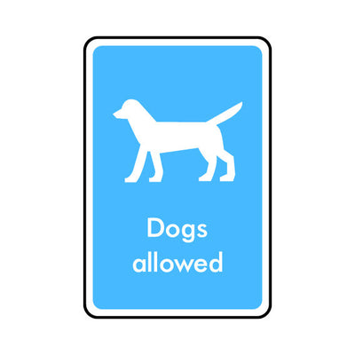 Dogs Allowed - Portrait Sign IS021 IS PT1