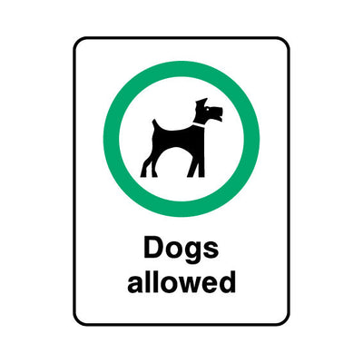 Dogs Allowed - Portrait Sign PP026 PP PT1