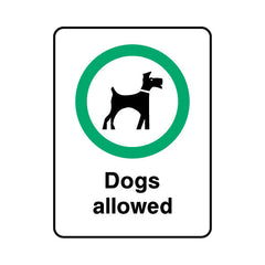 Dogs Allowed - Portrait Sign PP026 PP PT1