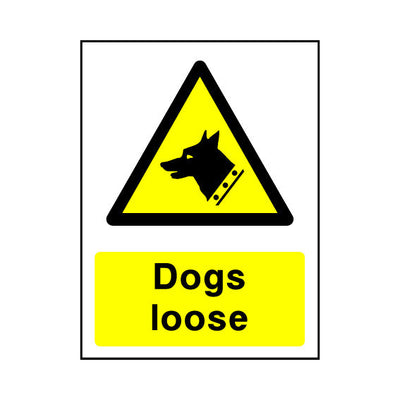 Dogs Loose - Portrait Sign - PT1 CA002 CA