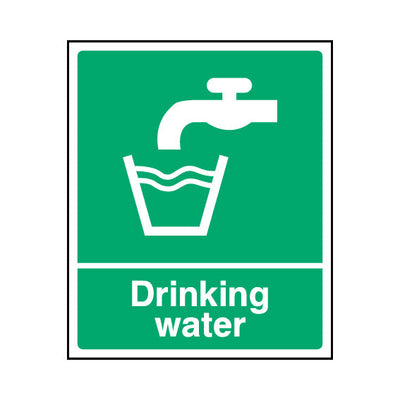 Drinking Water - Portrait Sign  FAD012 FAD PT1